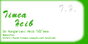 timea heib business card
